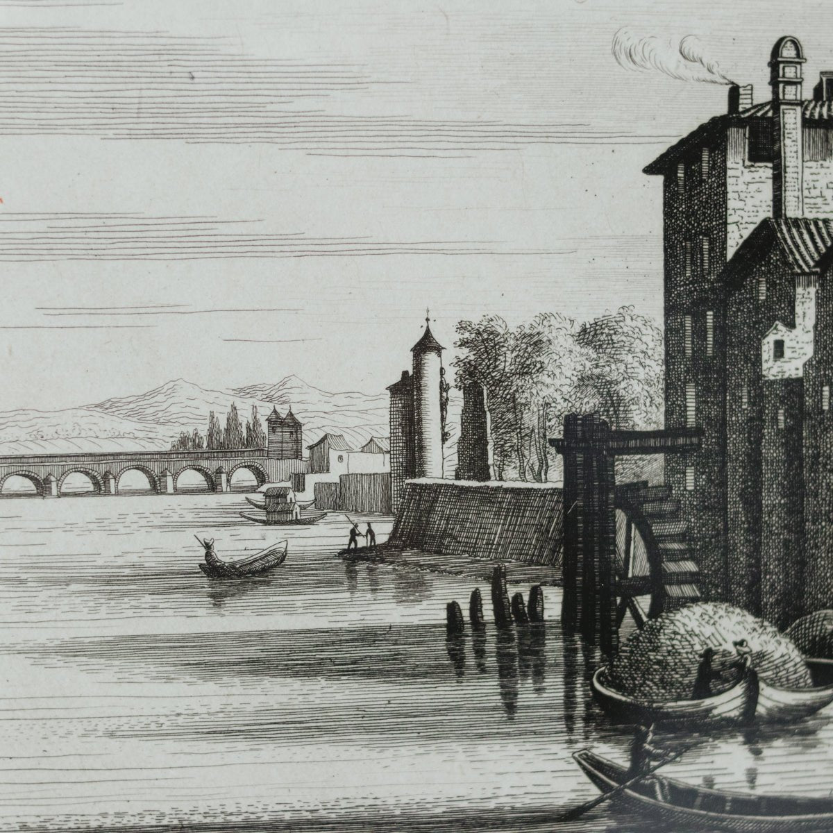 Vintage Lyon Etching - elsie green - art