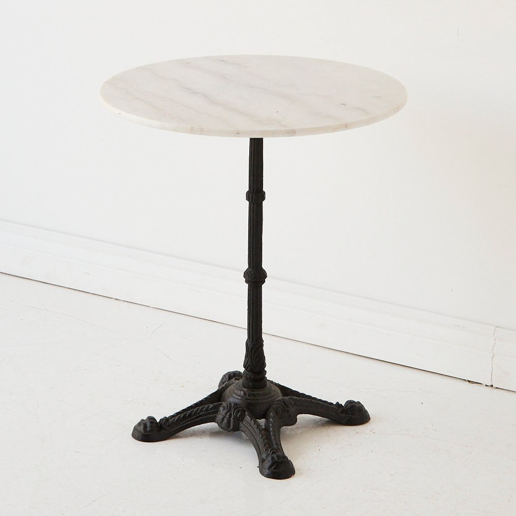 Vintage Marble Pedestal Table - elsie green - furniture