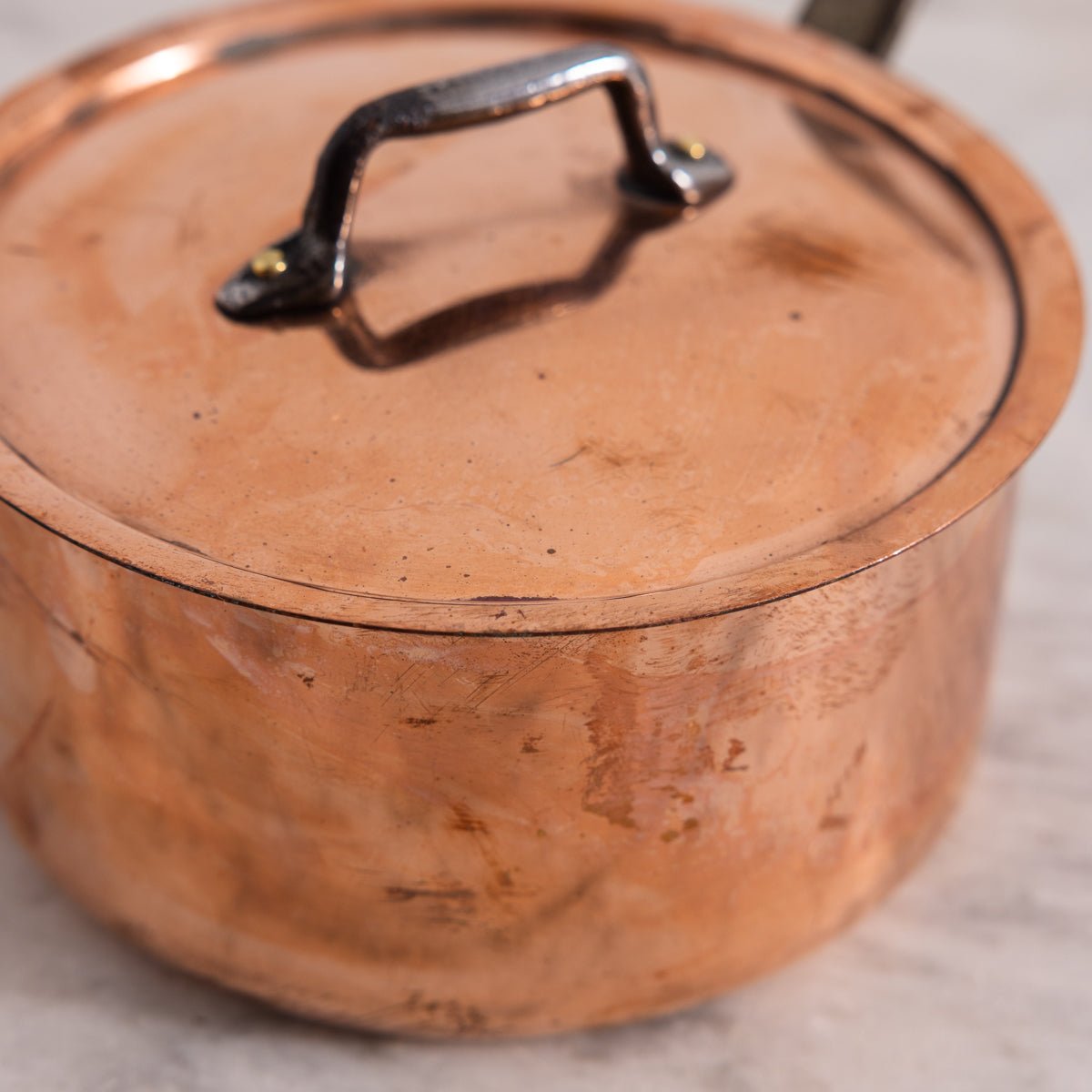 Vintage Metaux Ouvres Copper Pot - elsie green - the french kitchen