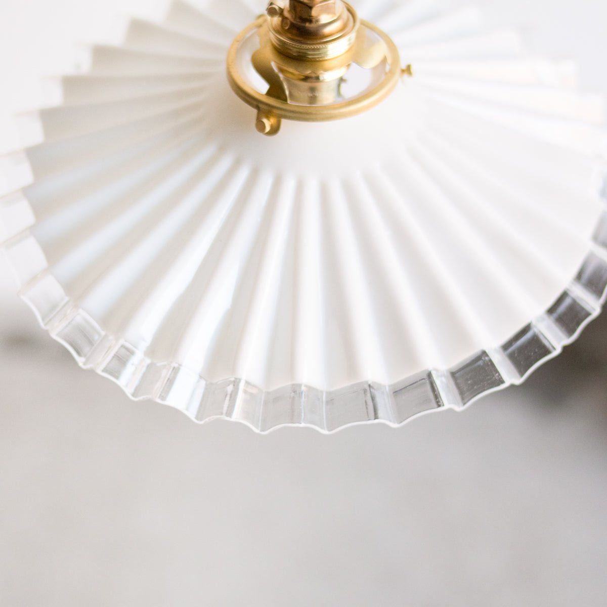 Vintage Milk Glass Pendant - elsie green - Decor