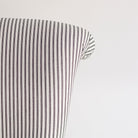 Vintage Napoleon Arm Chair | Black Ticking Stripe - elsie green - furniture