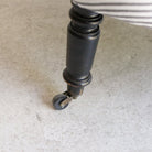 Vintage Napoleon Arm Chair | Black Ticking Stripe - elsie green - furniture