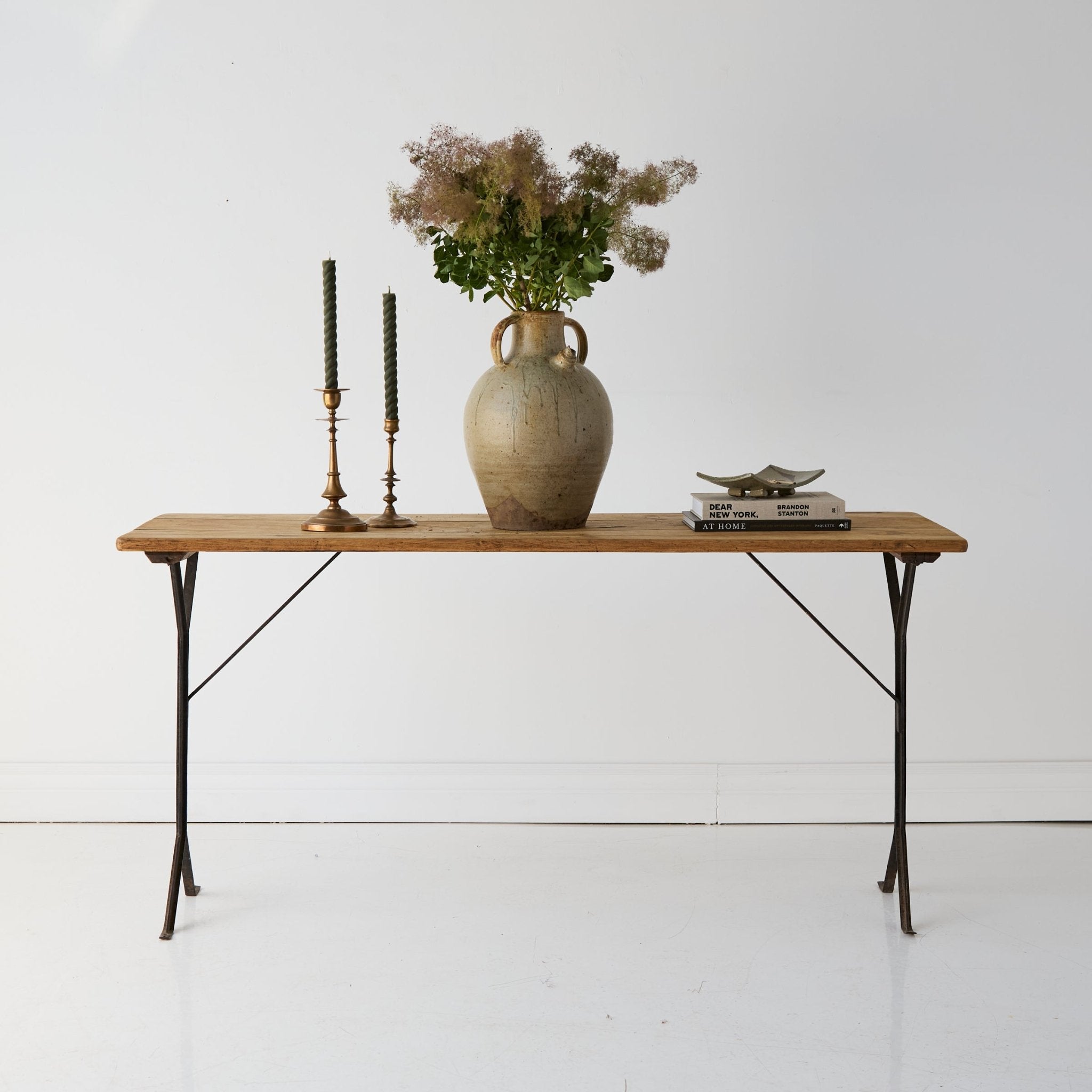 Vintage Oak Bistro Console - elsie green - furniture