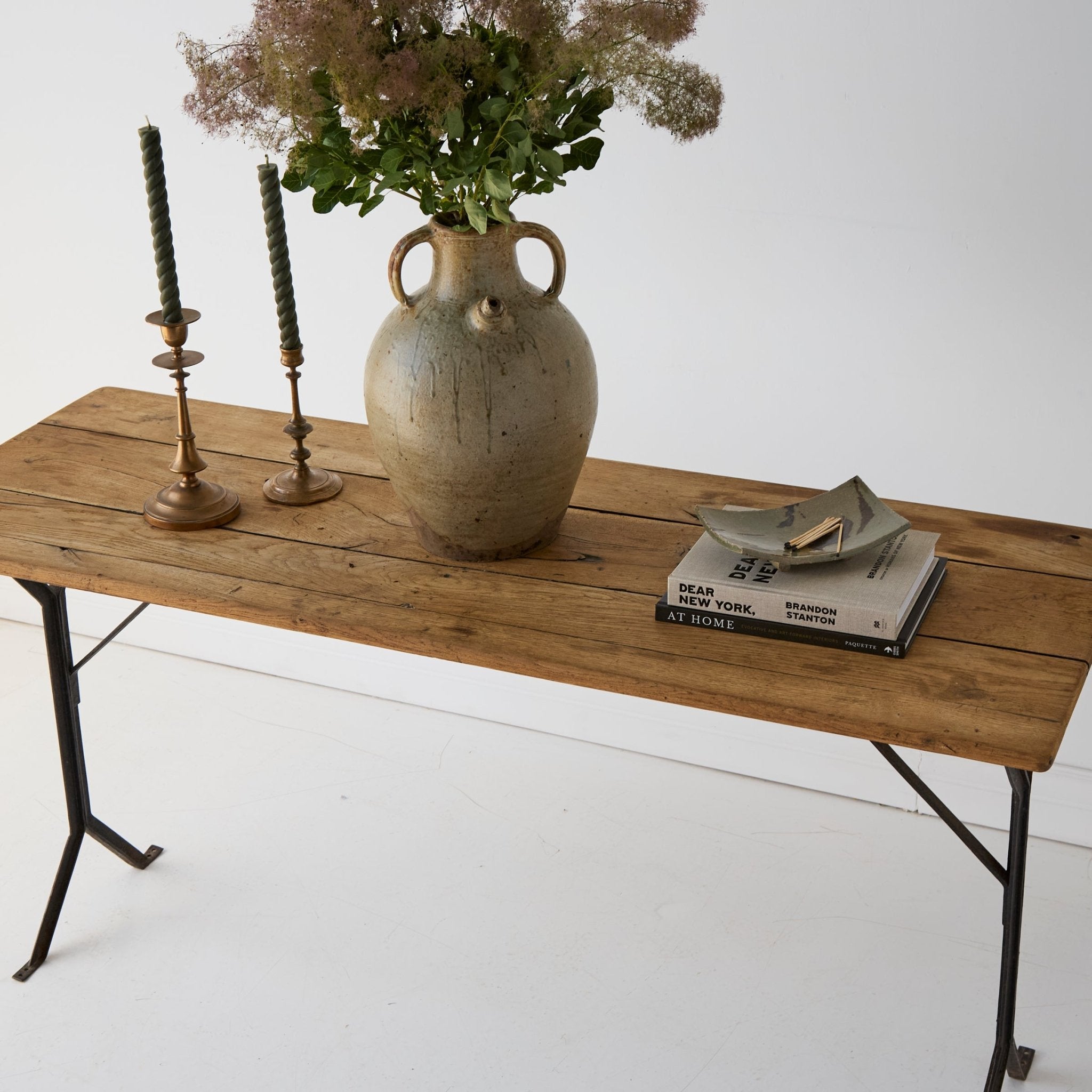 Vintage Oak Bistro Console - elsie green - furniture