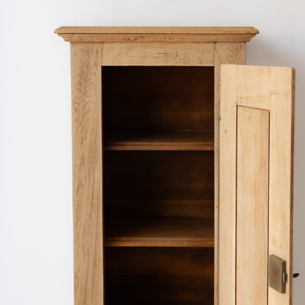 Vintage Oak Linen Cabinet - elsie green - furniture