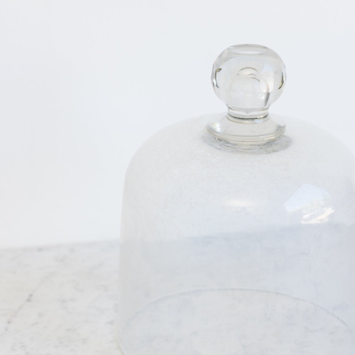 Vintage Pedestal with Glass Dome - elsie green - the french kitchen