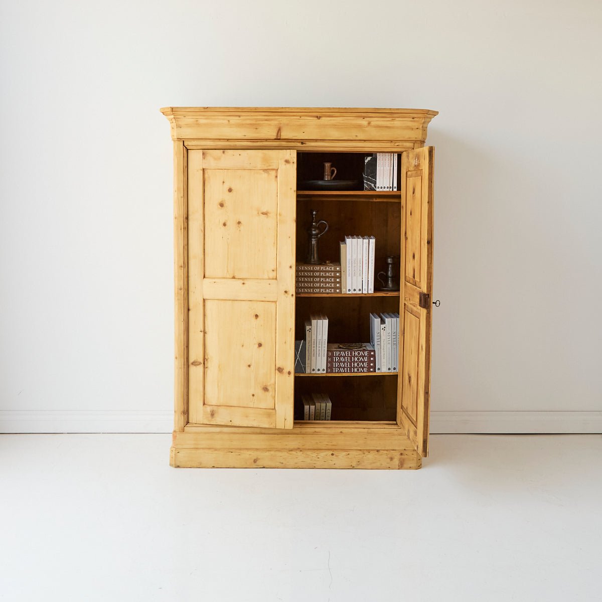 Vintage Pine Armoire - elsie green - Furniture + 100yo .