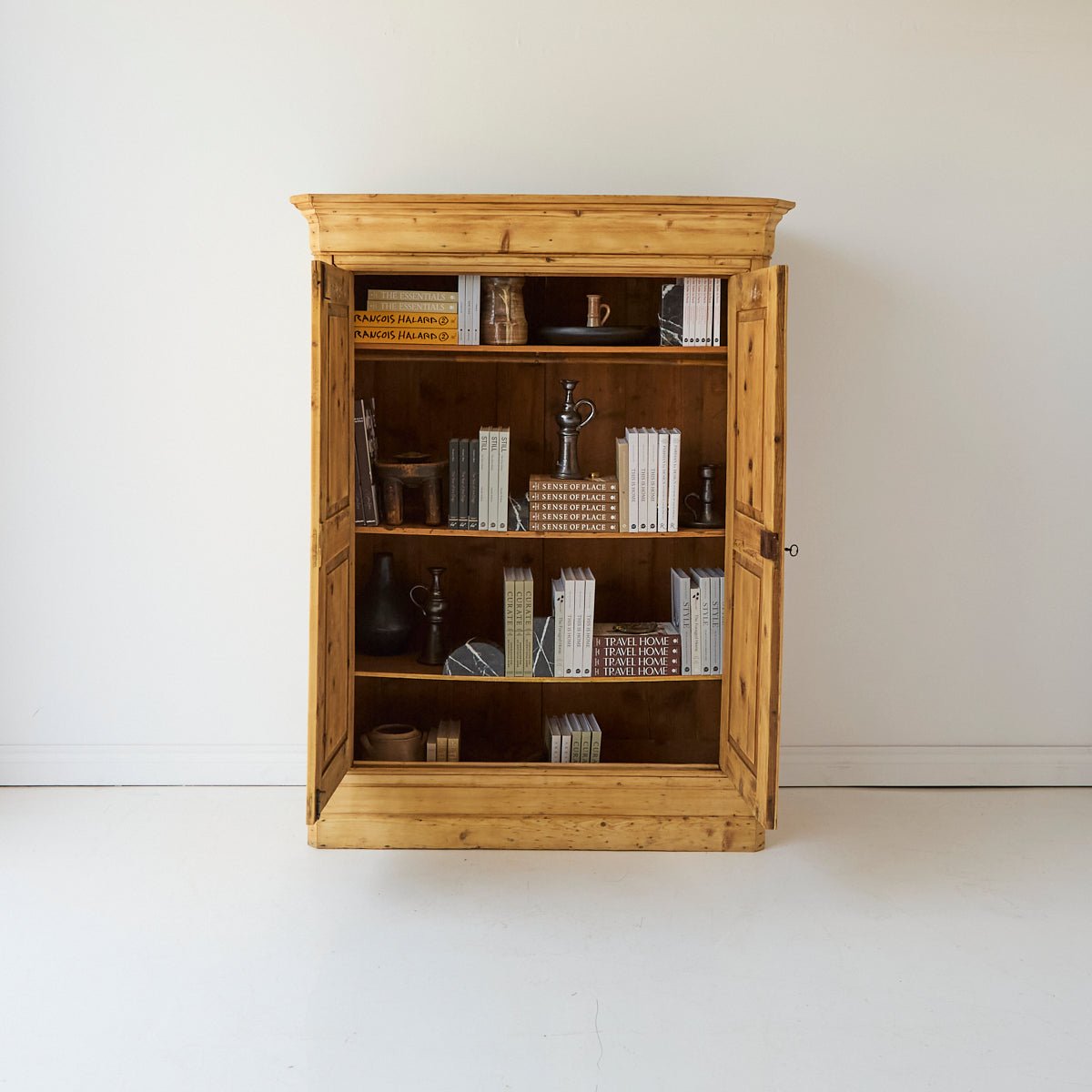Vintage Pine Armoire - elsie green - Furniture + 100yo .