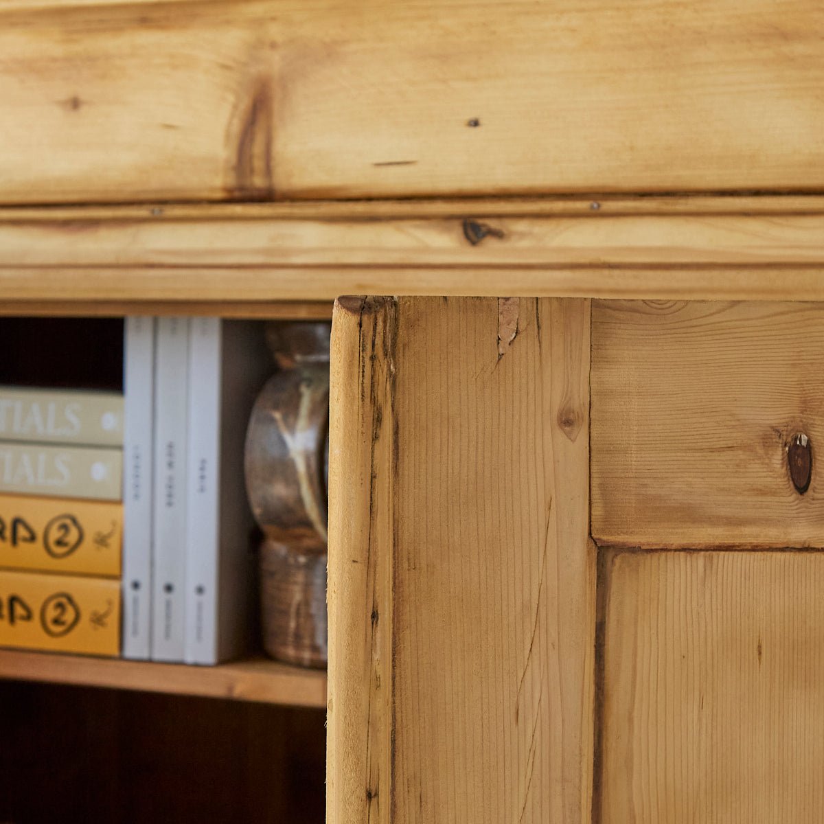 Vintage Pine Armoire - elsie green - Furniture + 100yo .