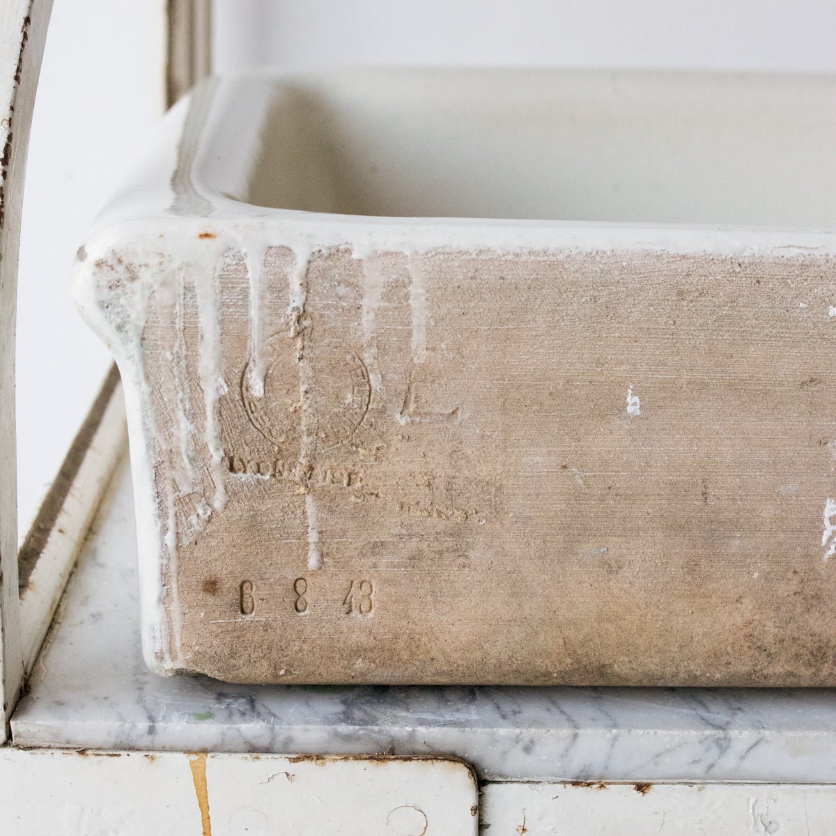 Vintage Porcelain Sink - elsie green - furniture