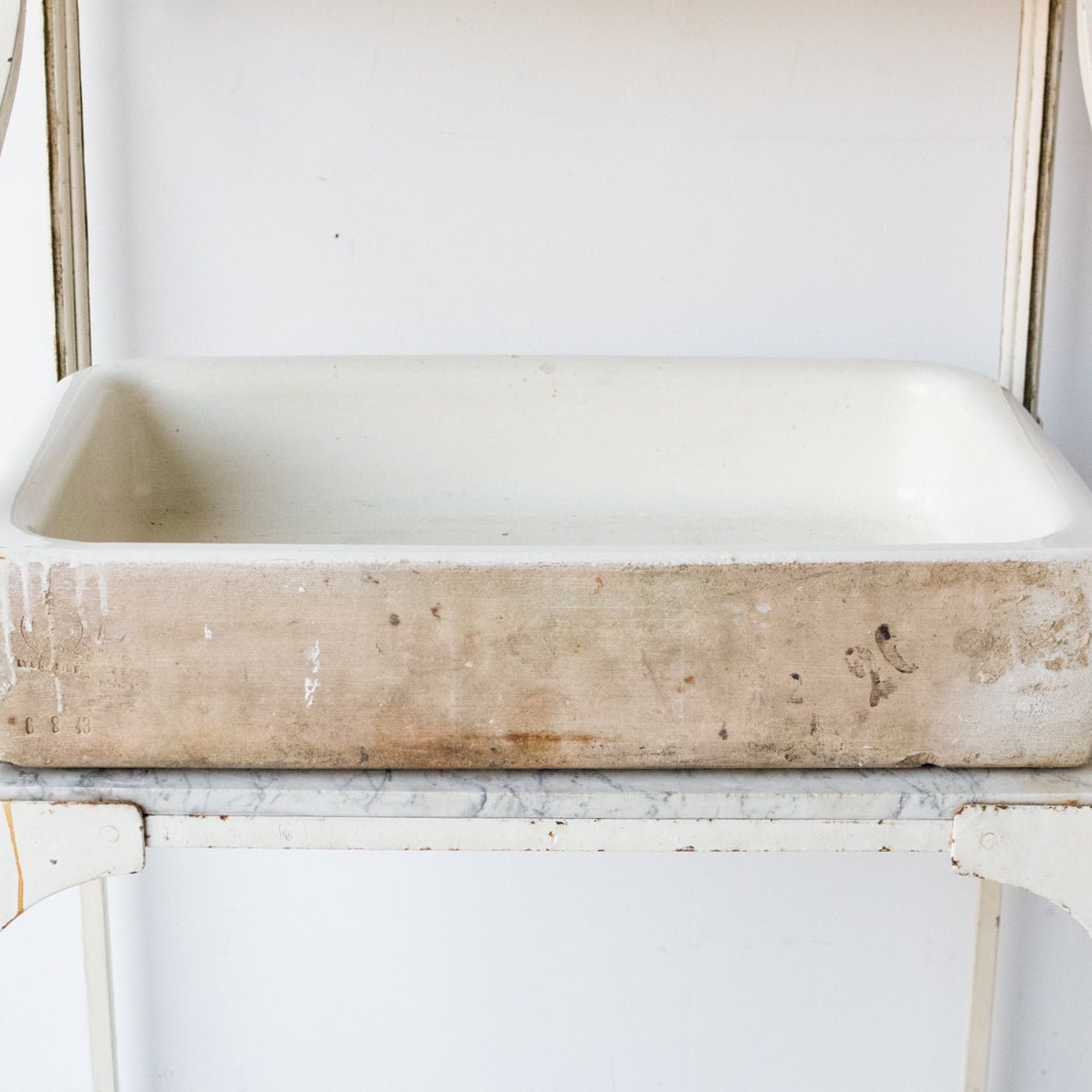 Vintage Porcelain Sink - elsie green - furniture