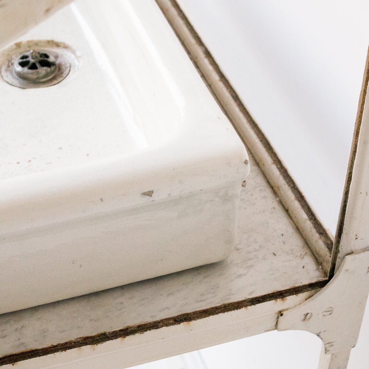 Vintage Porcelain Sink - elsie green - furniture