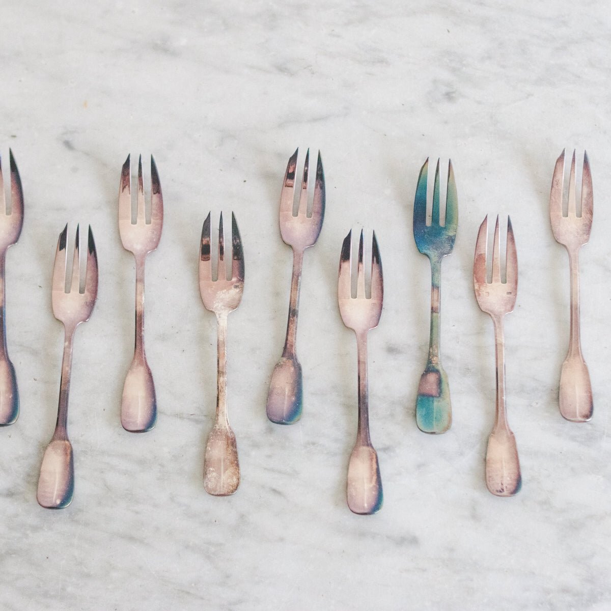 Vintage Seafood Fork Set of 12 - elsie green - The French Kitchen