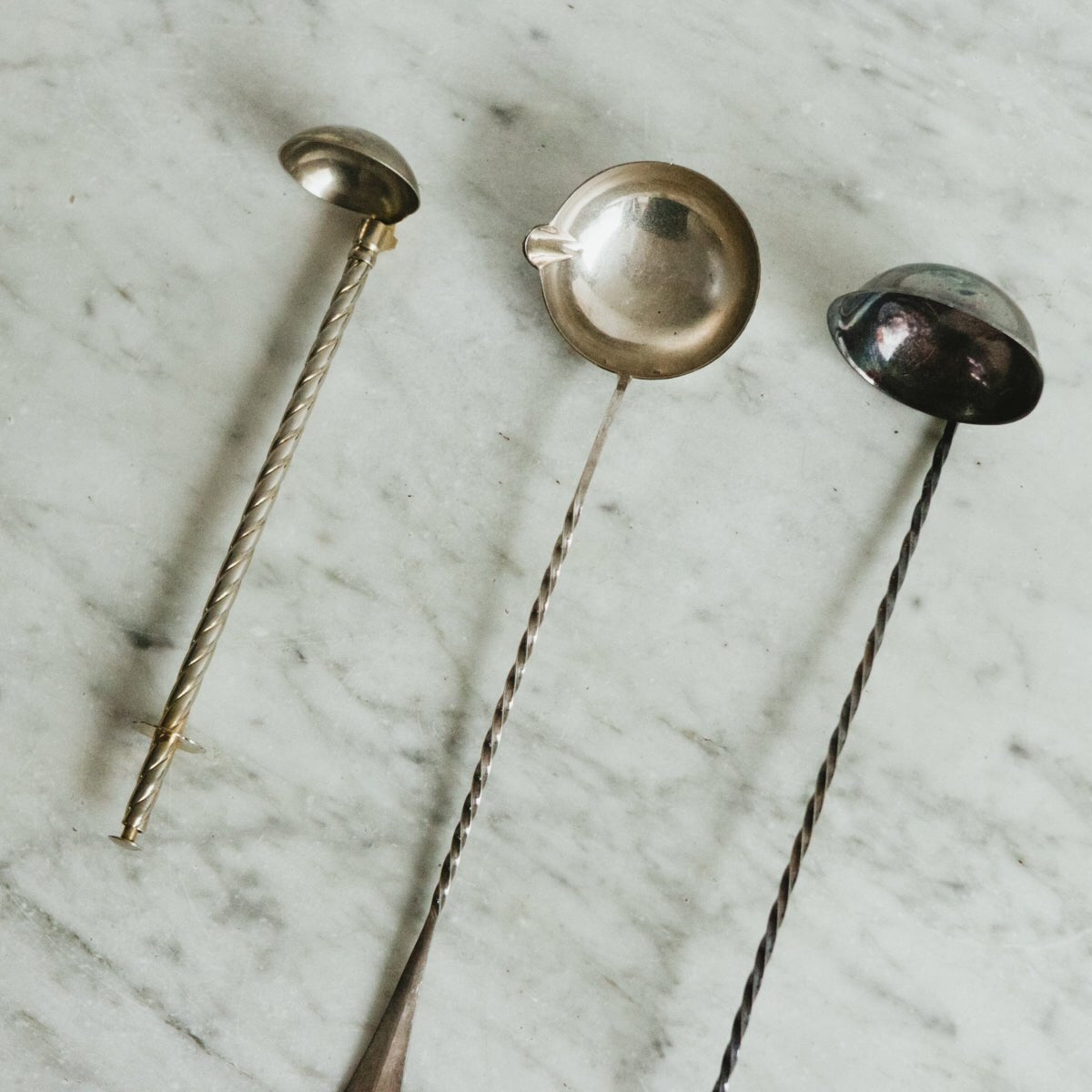 Vintage Silver Bar Ladle - elsie green - the french kitchen