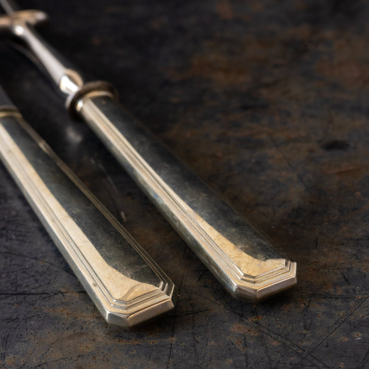 Vintage Silver Carving Set - elsie green - the french kitchen