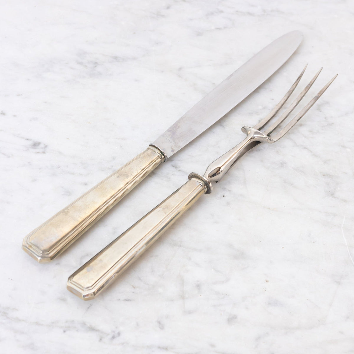 Vintage Silver Carving Set - elsie green - the french kitchen