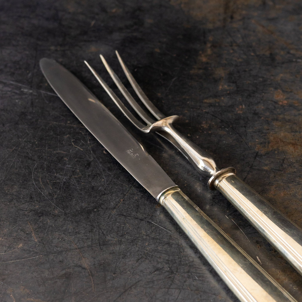 Vintage Silver Carving Set - elsie green - the french kitchen