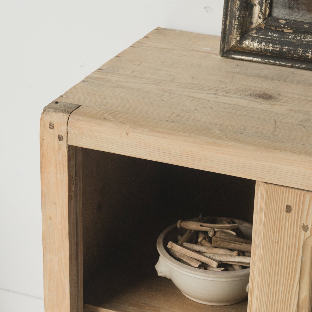 Vintage Sliding Door Cabinet - elsie green - furniture