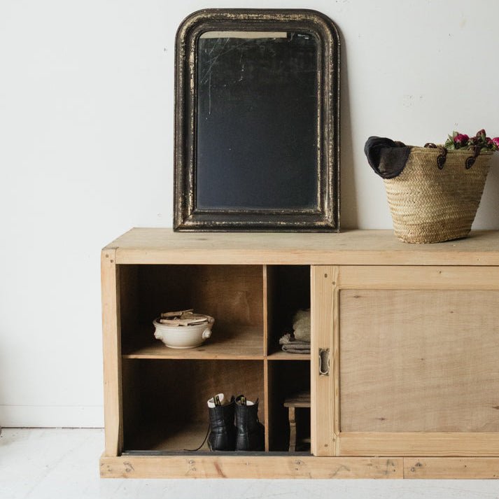 Vintage Sliding Door Cabinet - elsie green - furniture