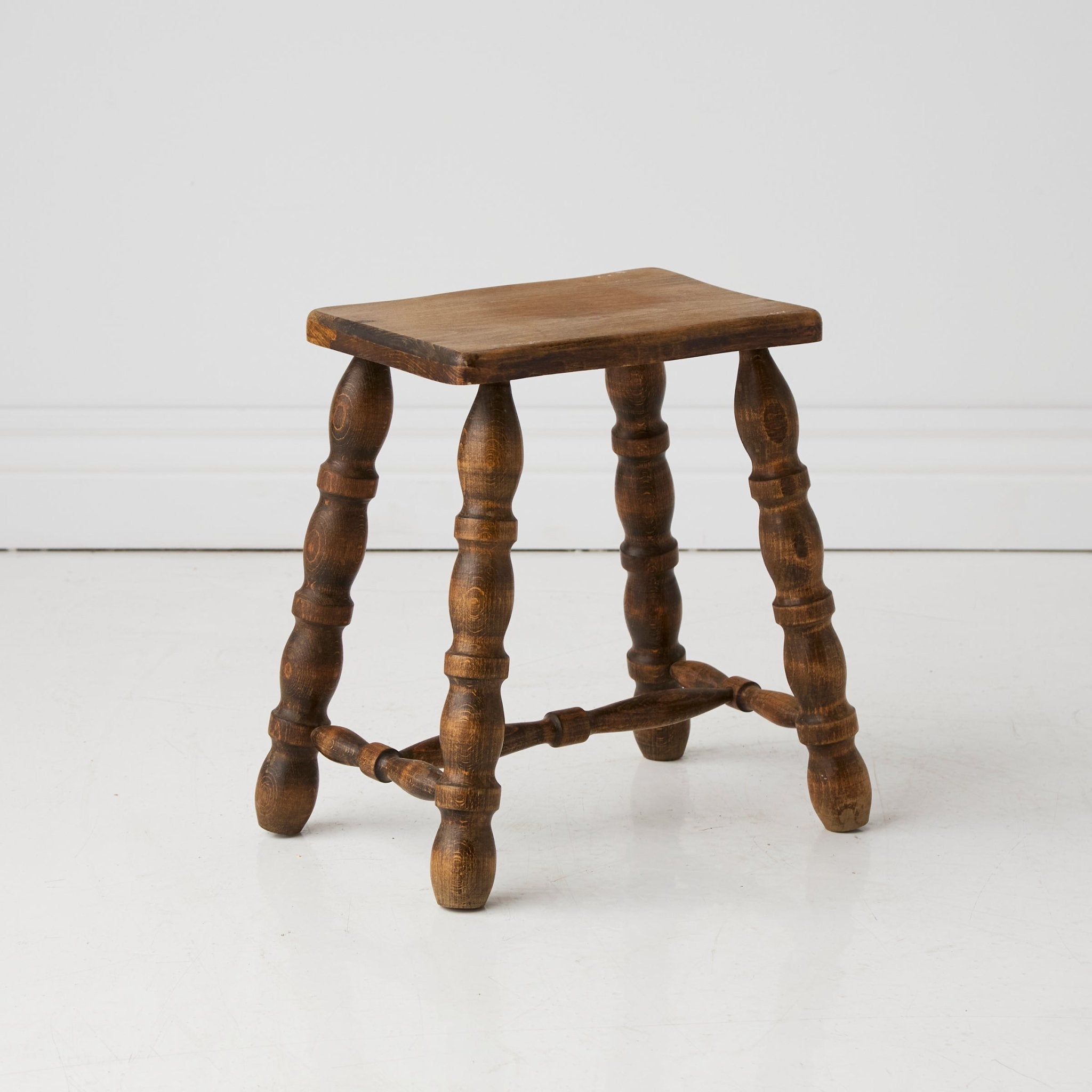 Vintage Spindle Stool - elsie green - furniture