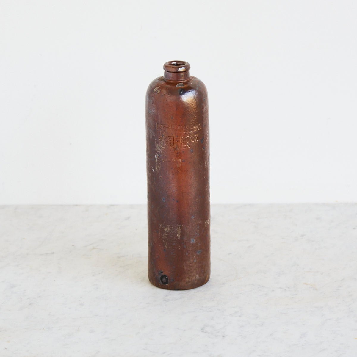 Vintage Stoneware Bottle | Brown - elsie green - the french kitchen