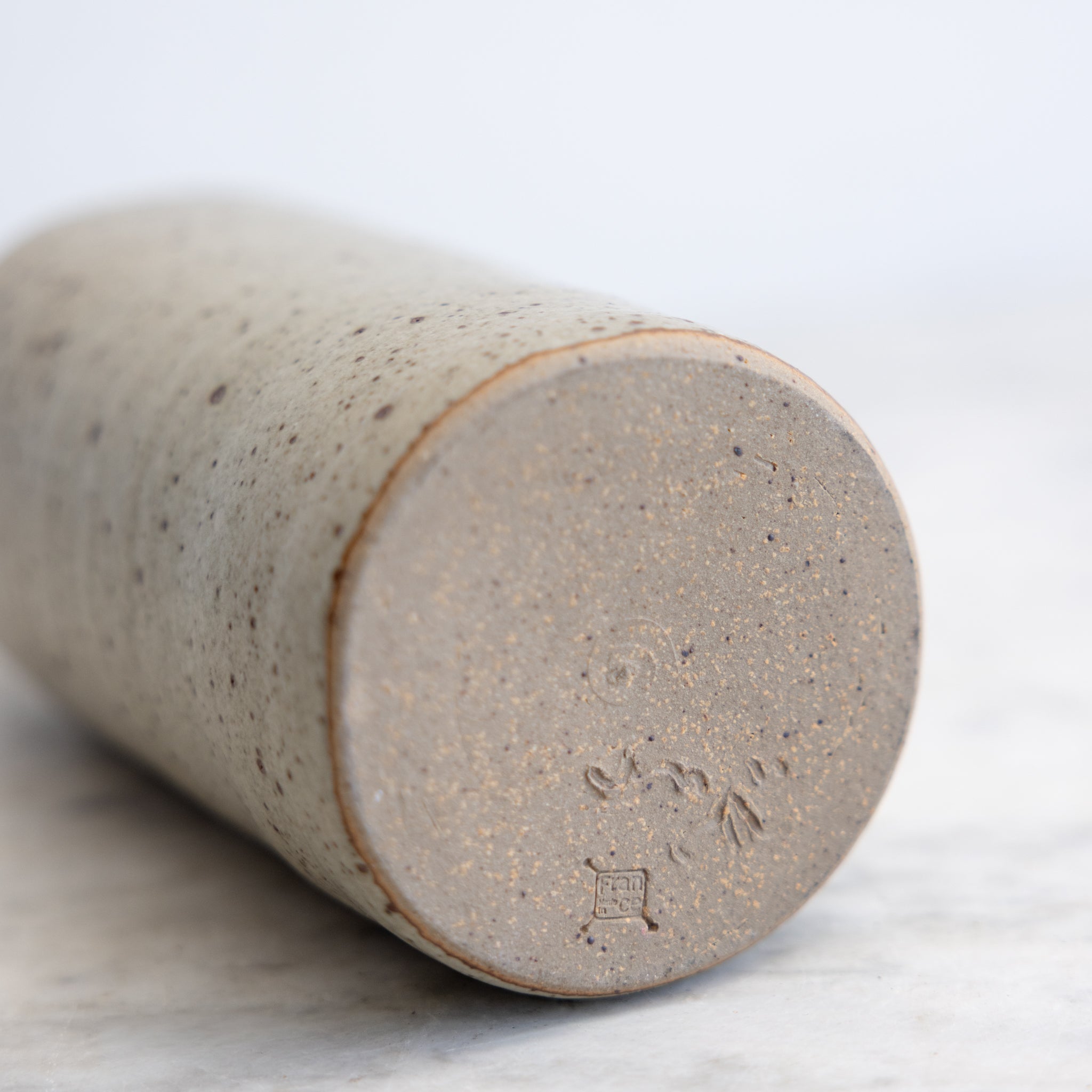 Vintage Stoneware Bottle | Signed by Artist - elsie green - decor