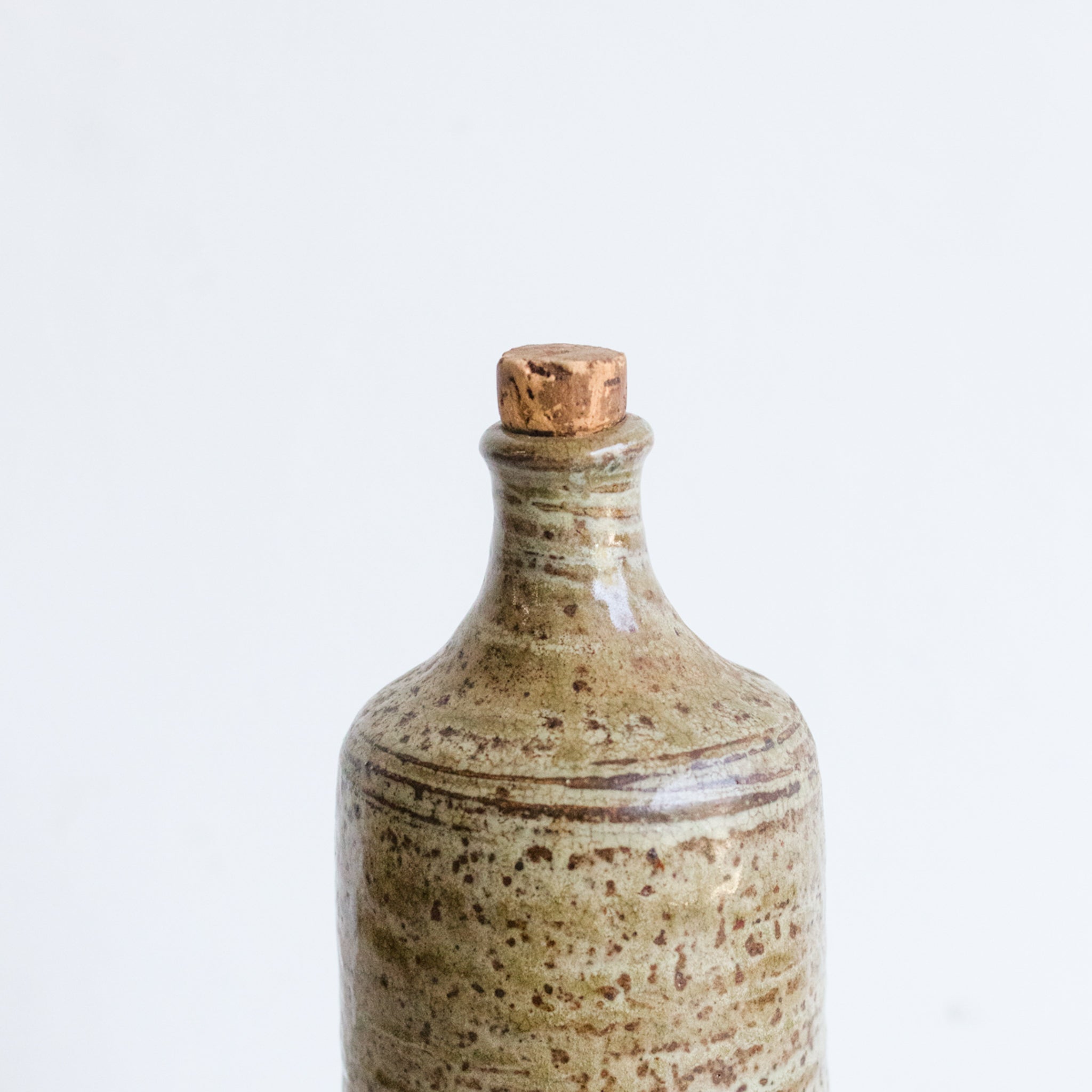 Vintage Stoneware Bottle - elsie green - the french kitchen