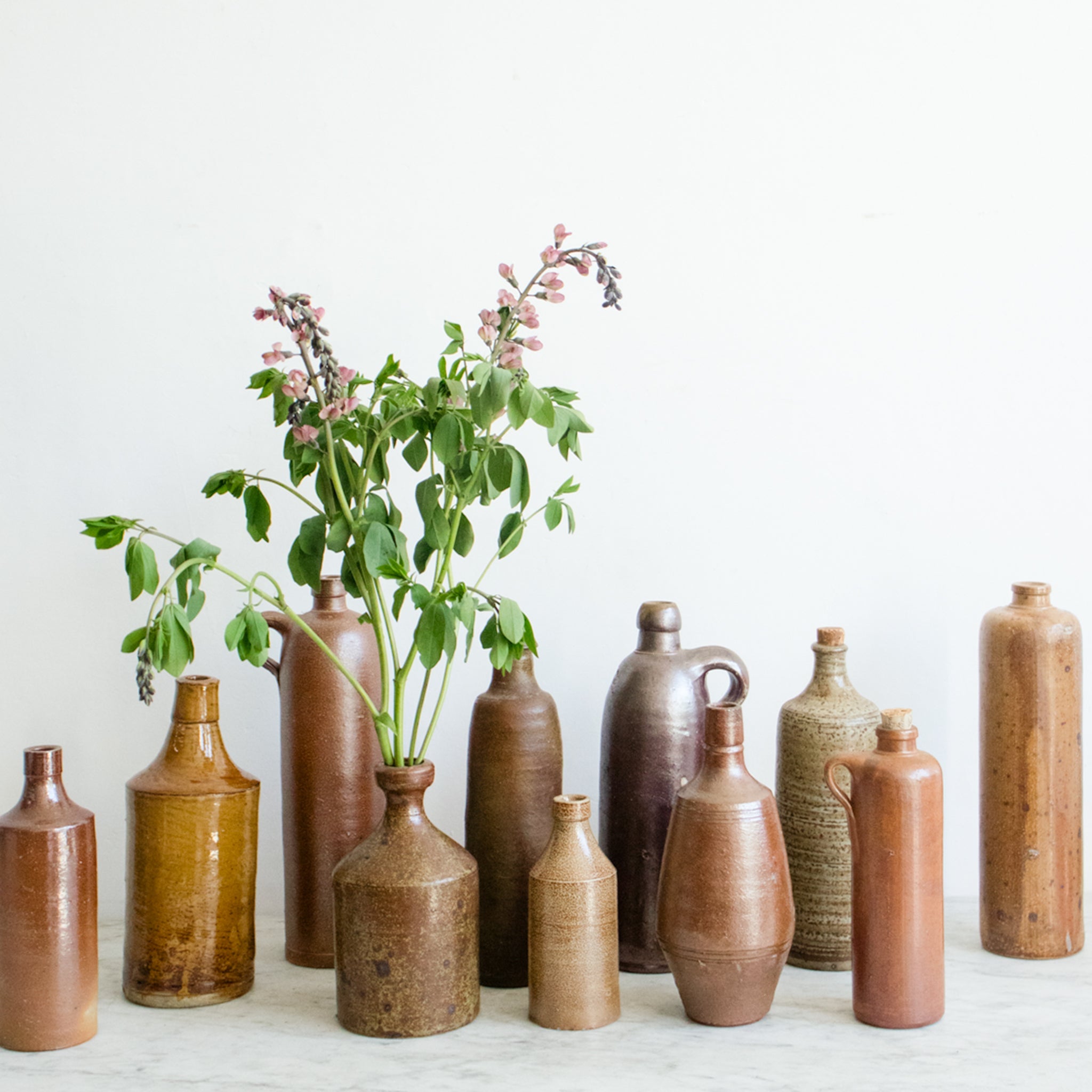 Vintage Stoneware Bottle - elsie green - the french kitchen