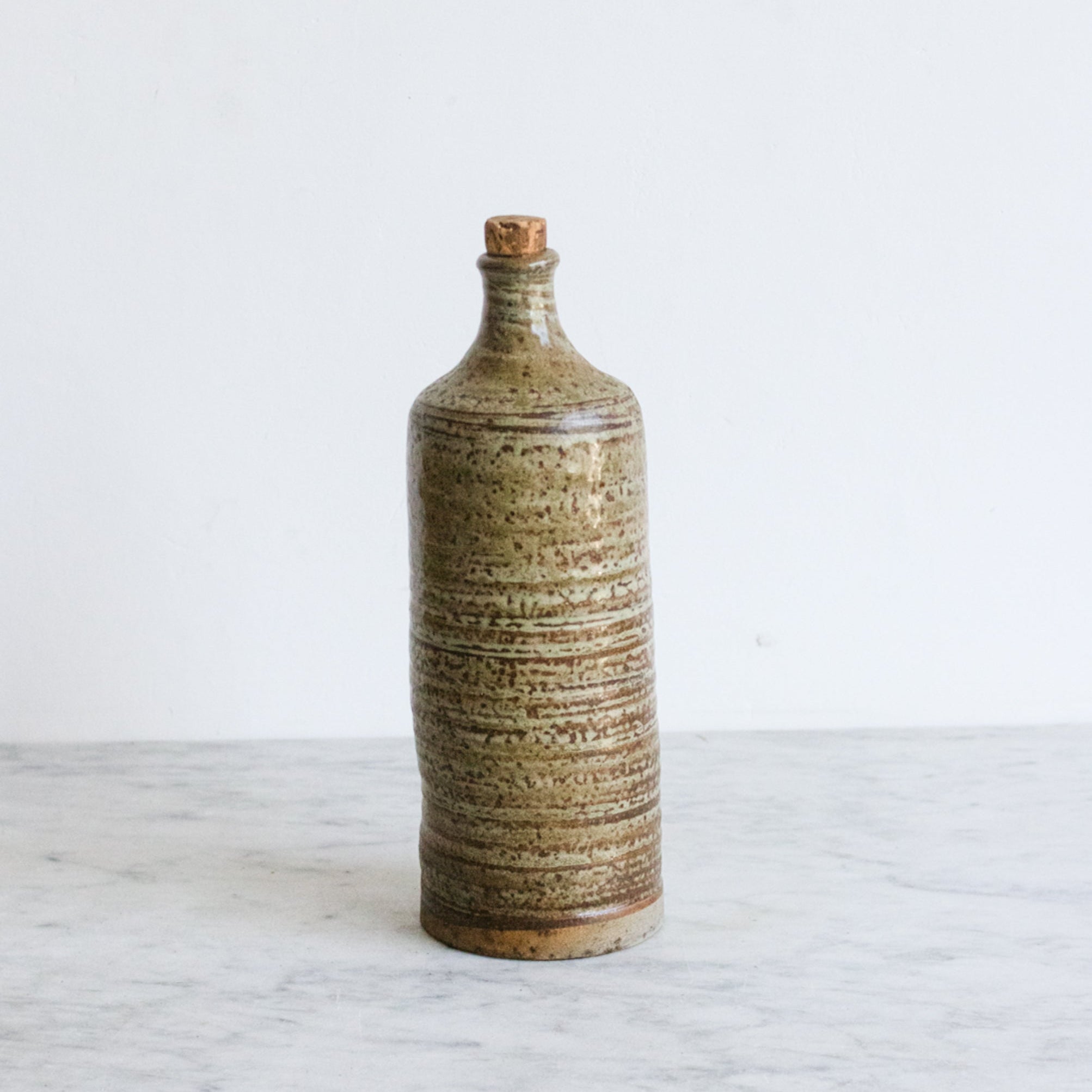 Vintage Stoneware Bottle - elsie green - the french kitchen