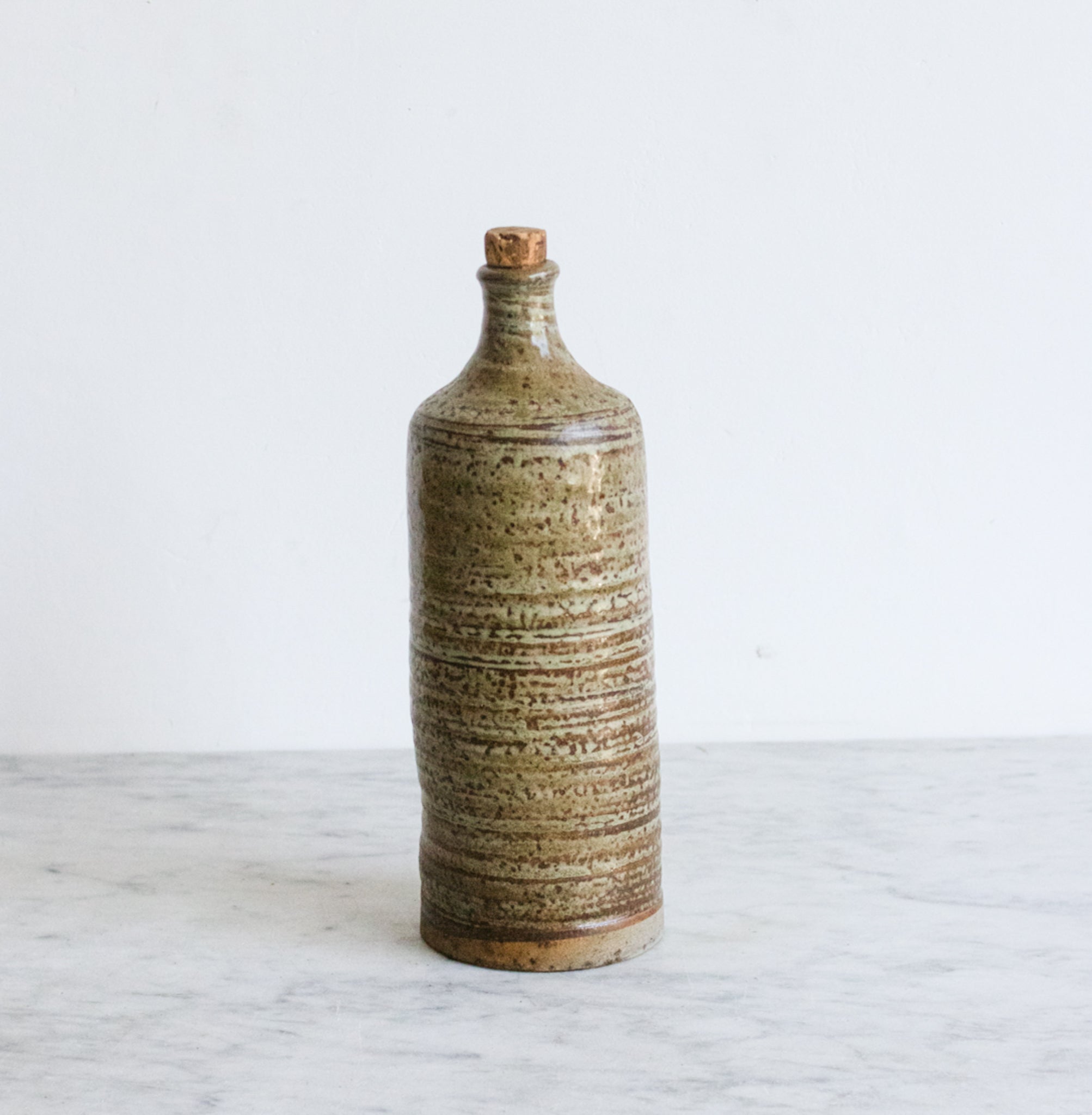 Vintage Stoneware Bottle - elsie green - the french kitchen