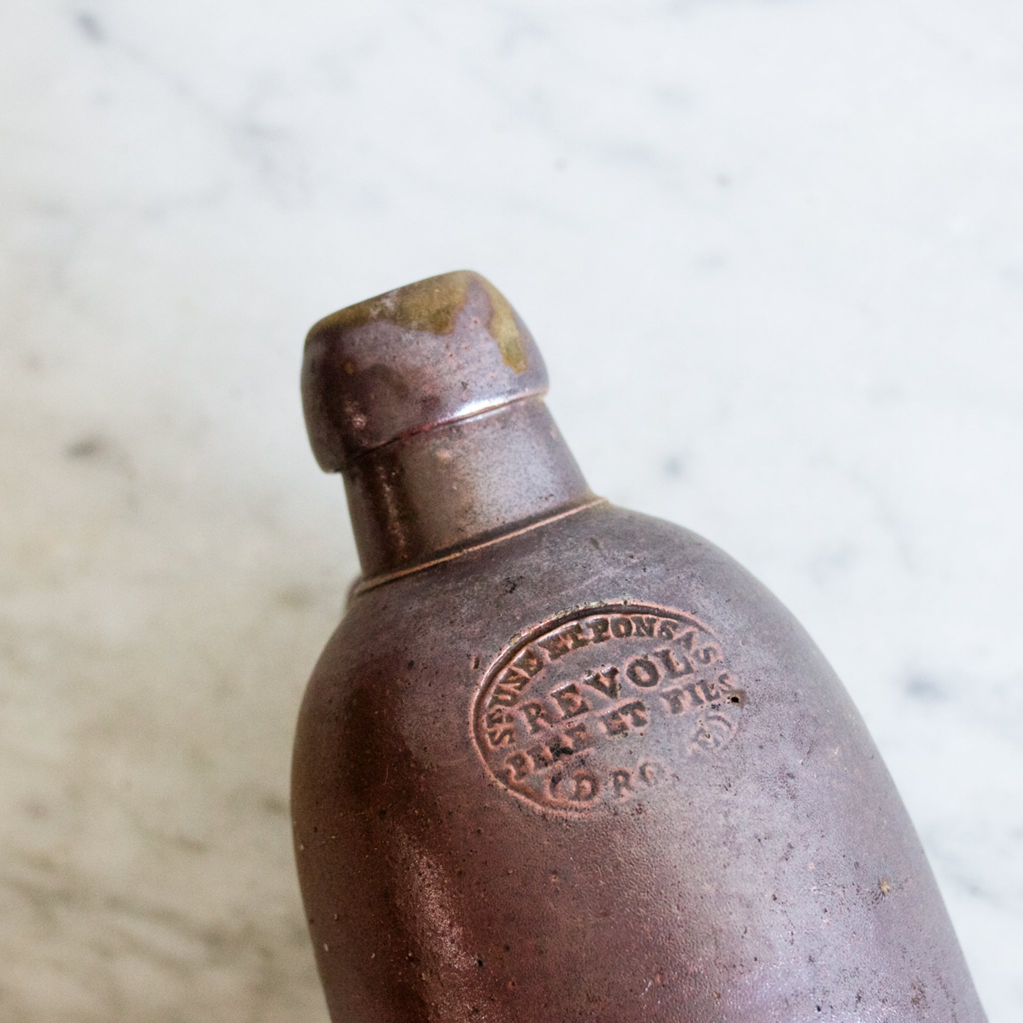 Vintage Stoneware Bottle - elsie green - the french kitchen