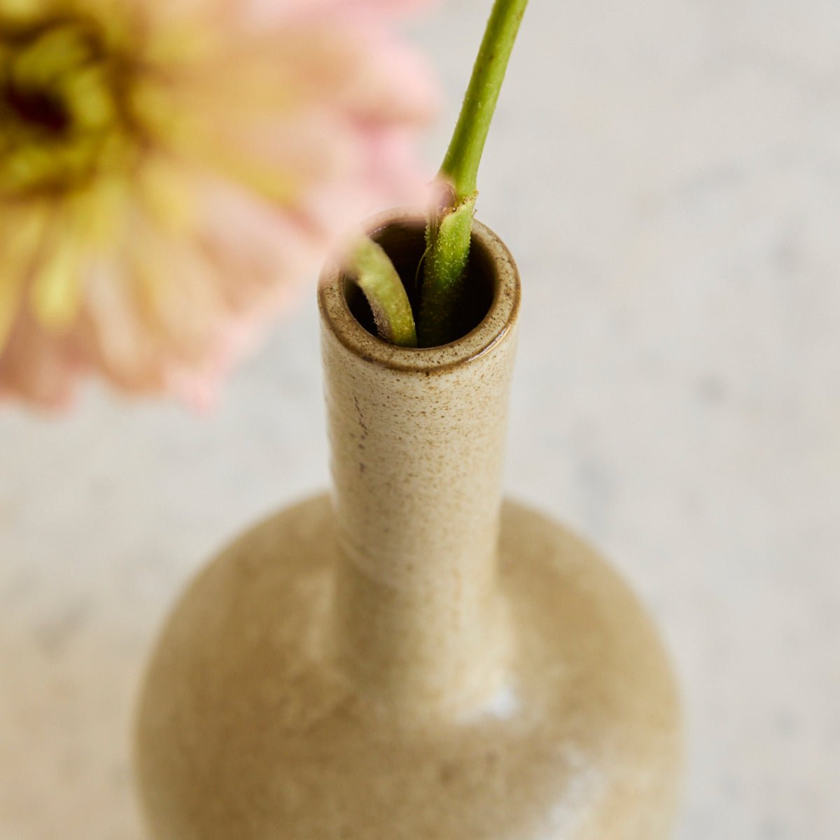 Vintage Stoneware Bud Vase - elsie green - decor