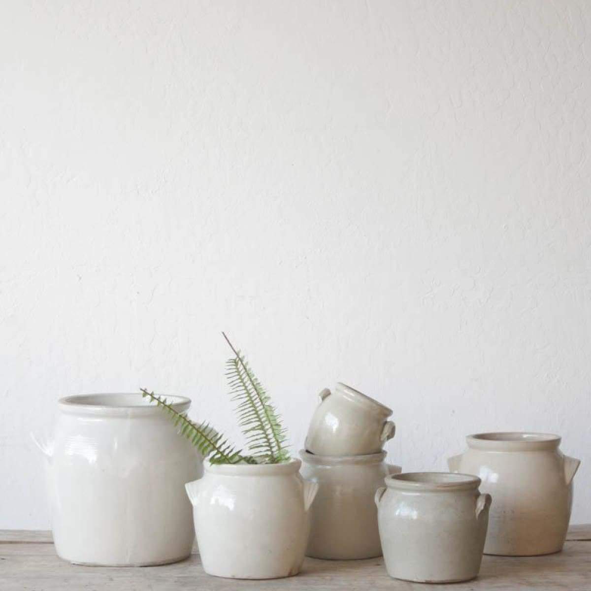 Vintage Stoneware Crock - elsie green