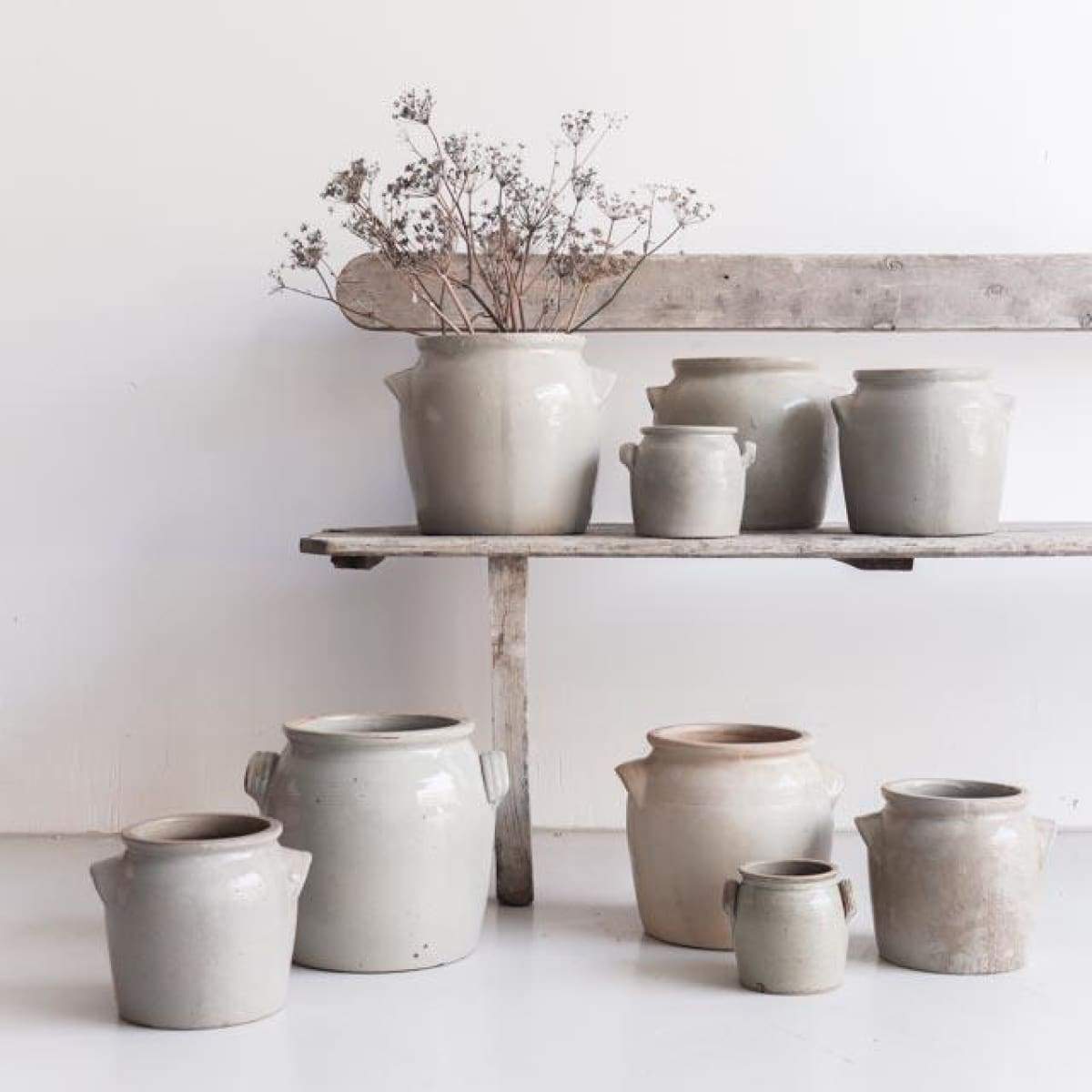 Vintage Stoneware Crock - elsie green