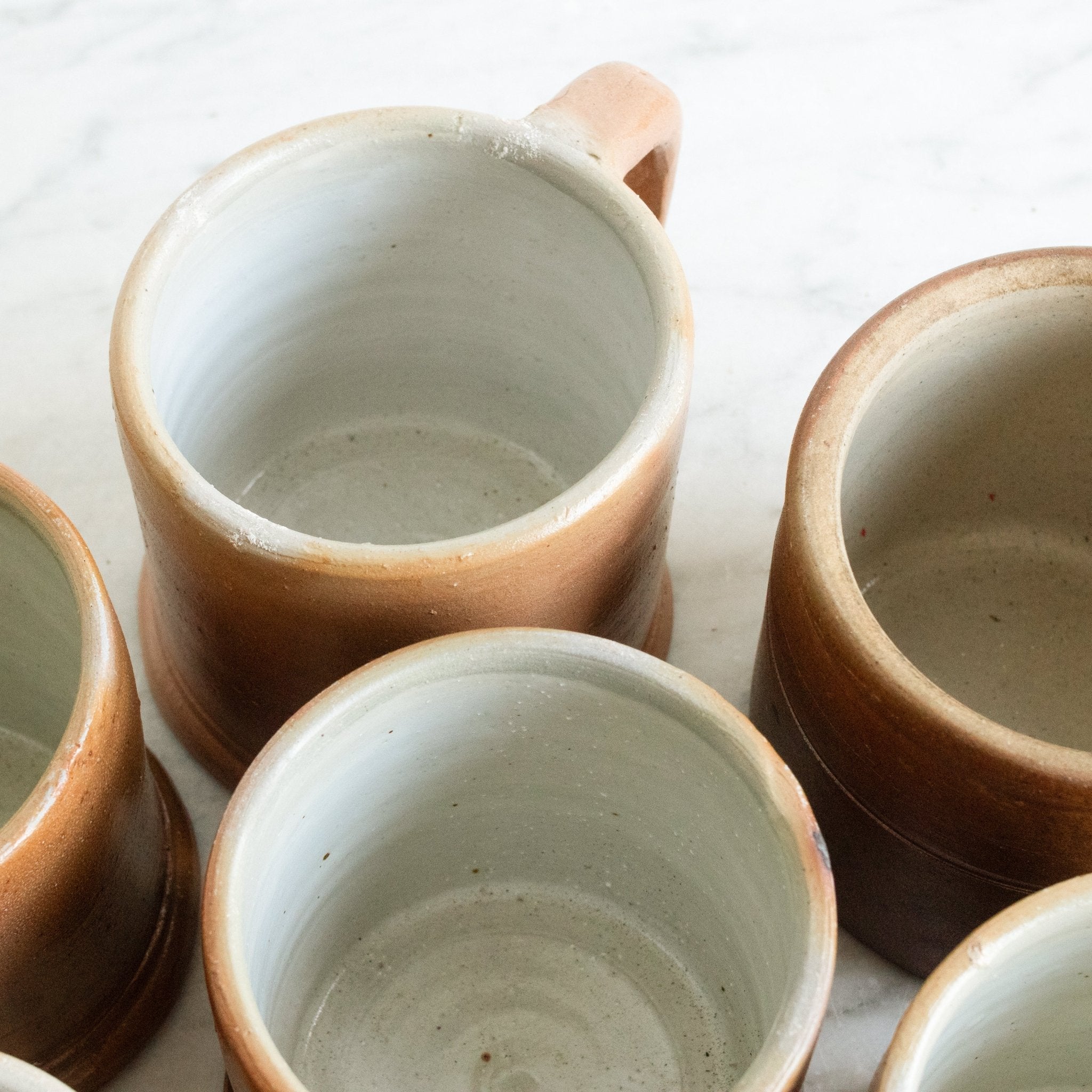 Vintage Stoneware Mug Set Of 6 - elsie green - The French Kitchen