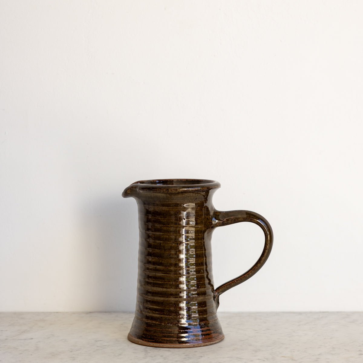 Vintage Stoneware Pitcher with Wood Spoons - elsie green - the french kitchen