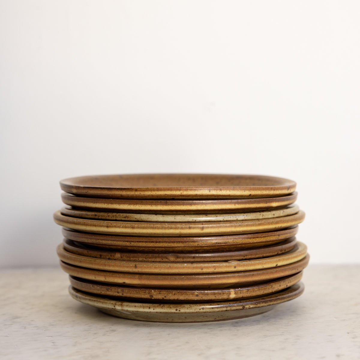 Vintage Stoneware Plate Set of 10 - elsie green - the french kitchen
