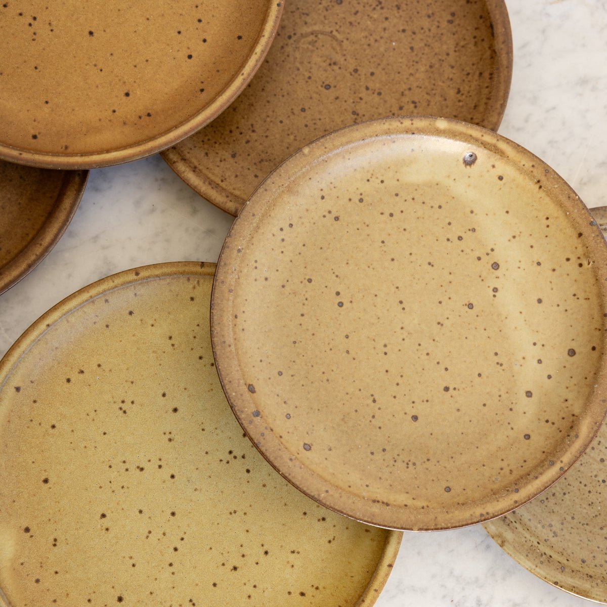 Vintage Stoneware Plate Set of 10 - elsie green - the french kitchen