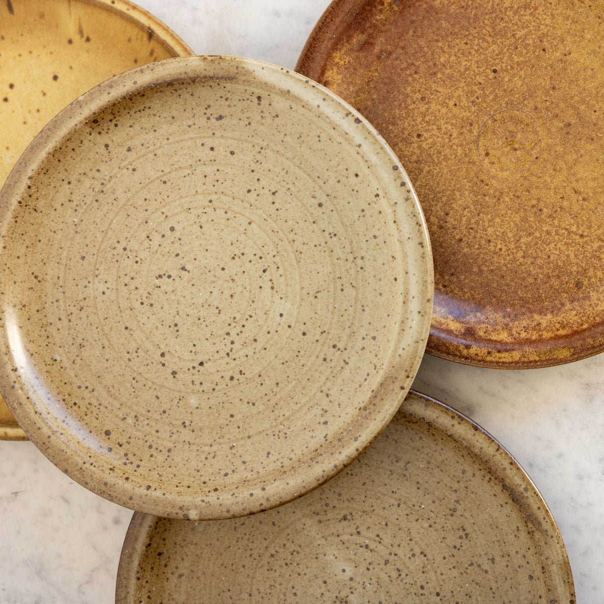 Vintage Stoneware Plate Set of 10 - elsie green - the french kitchen