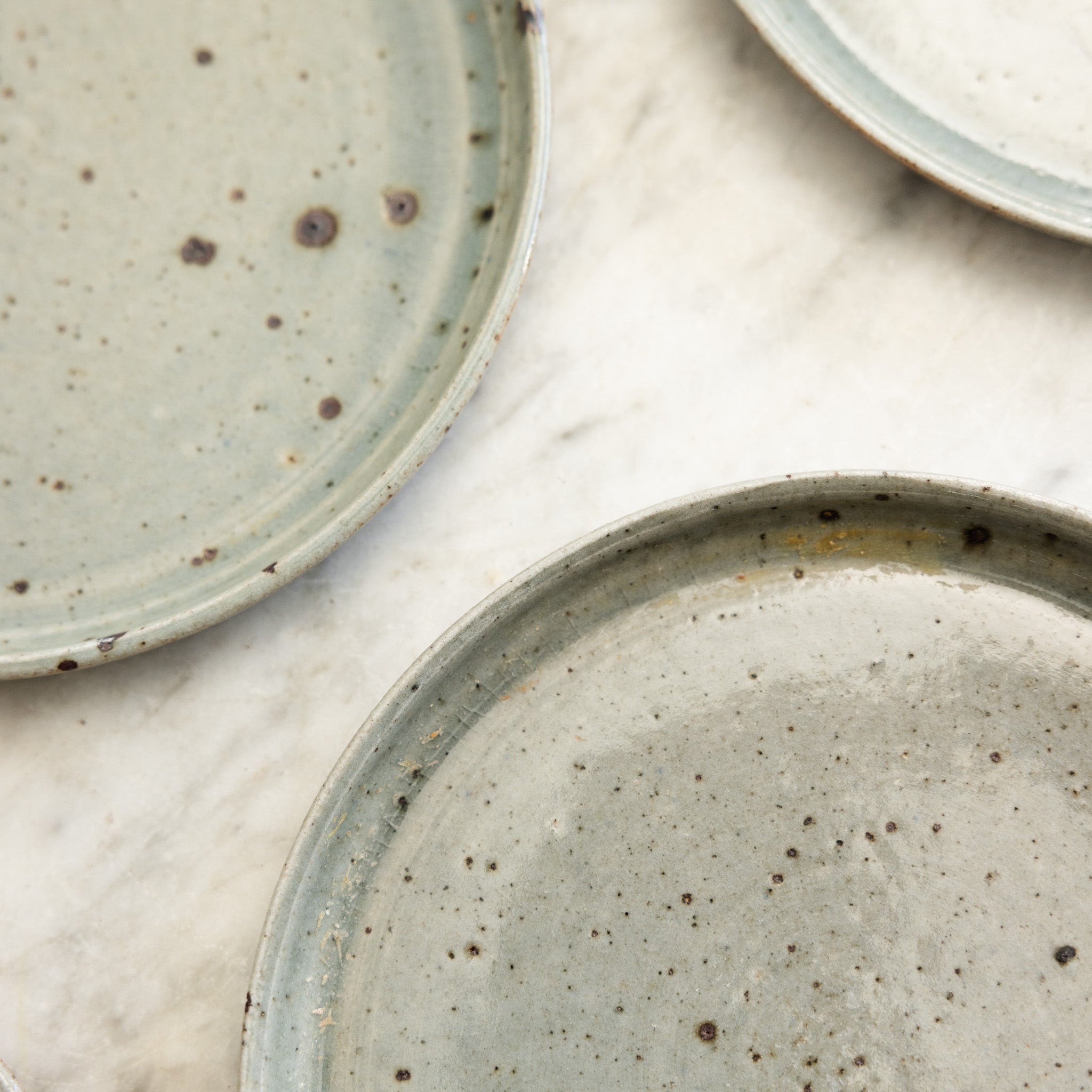 Vintage Stoneware Plate Set of 5 - elsie green - the french kitchen