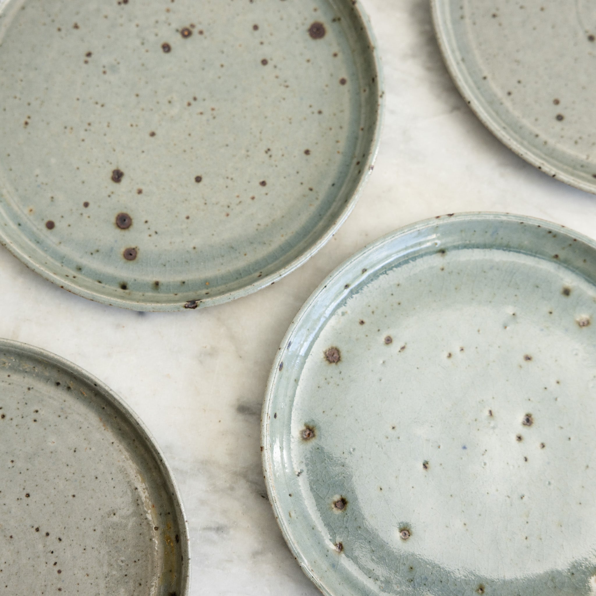 Vintage Stoneware Plate Set of 5 - elsie green - the french kitchen