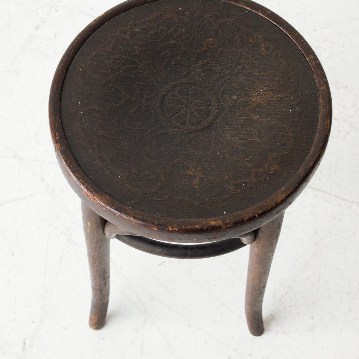 Vintage Thonet Stool - elsie green - furniture