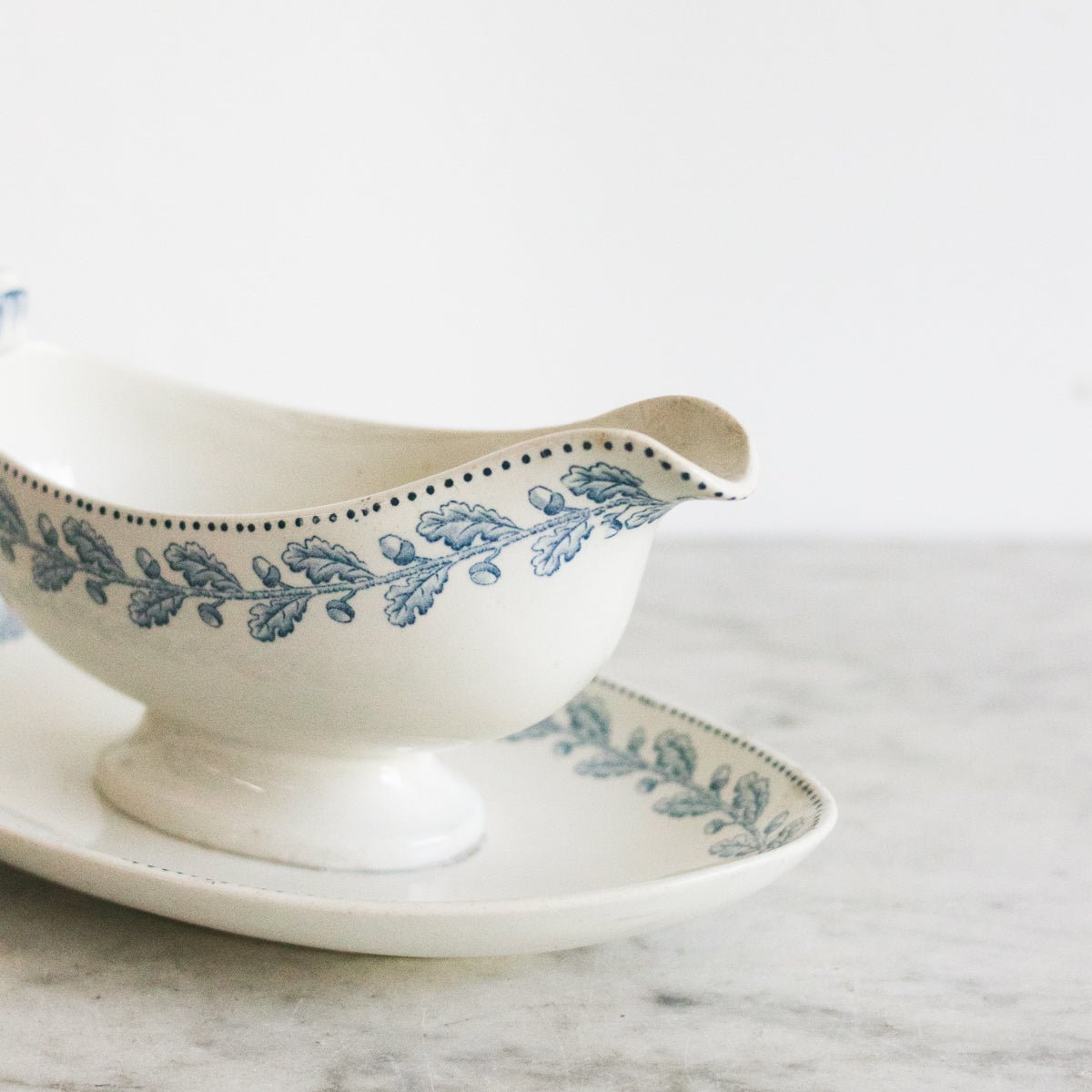 Vintage Transferware Gravy Boat - elsie green - The French Kitchen