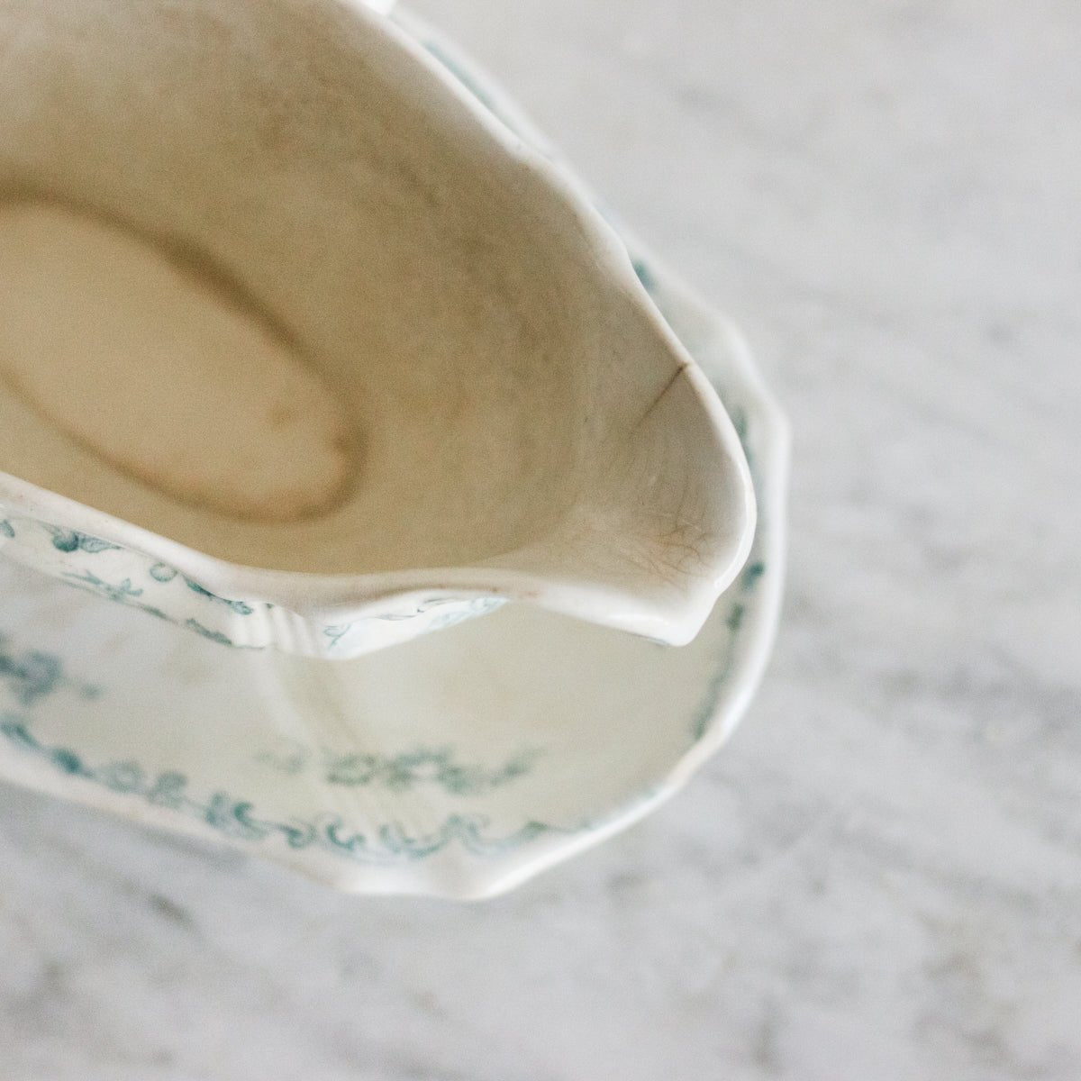 Vintage Transferware Gravy Boat - elsie green - The French Kitchen