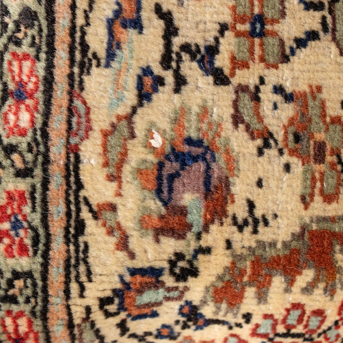 Vintage Tufted Rug Pillow | Croix - elsie green - textiles