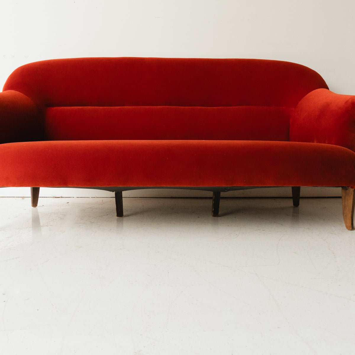 Vintage Velvet Crapud Sofa | Brick Velvet - elsie green - Furniture