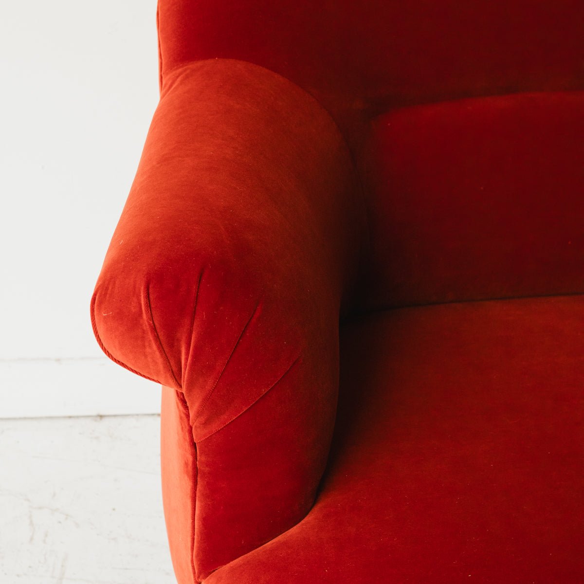 Vintage Velvet Crapud Sofa | Brick Velvet - elsie green - Furniture