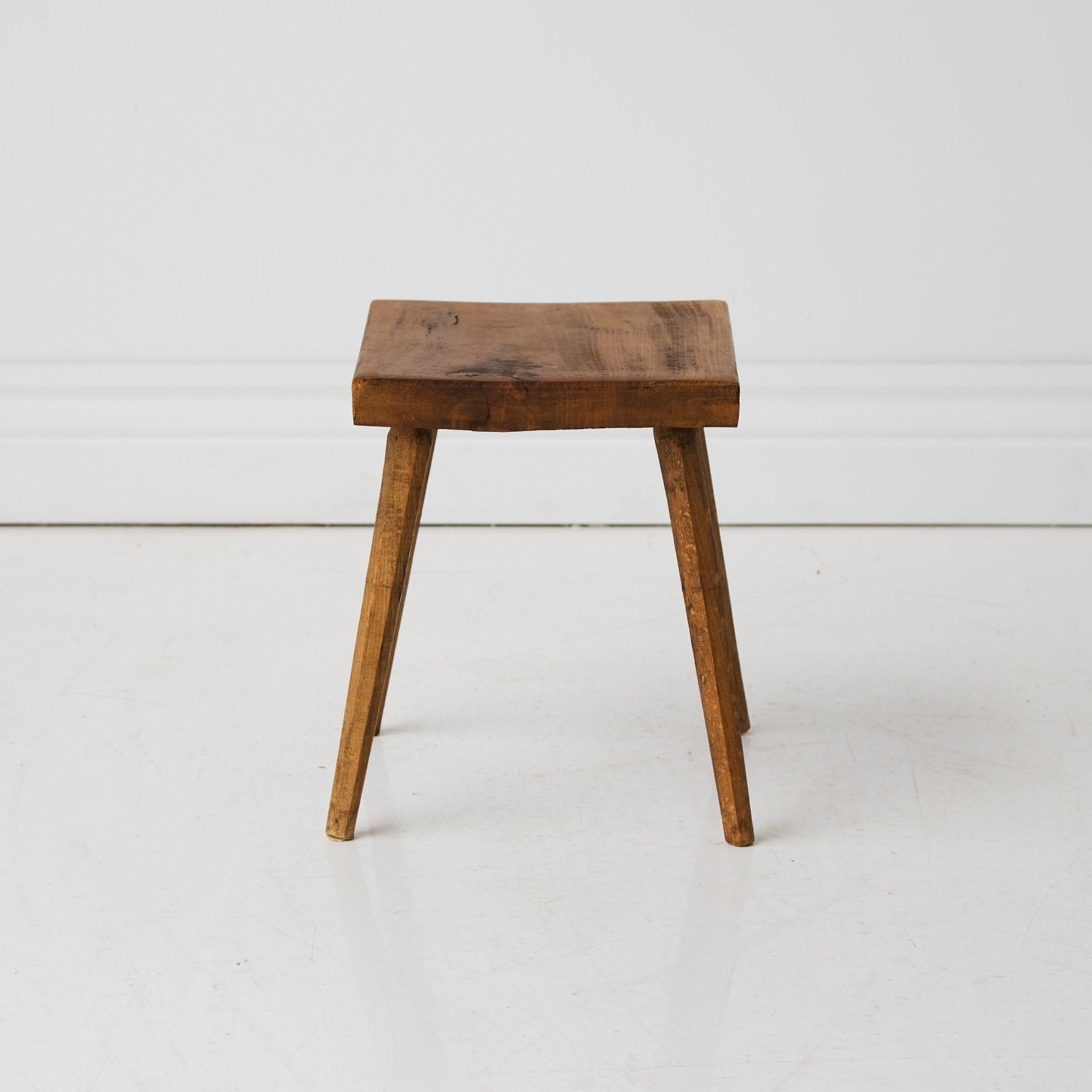 Vintage Walnut Stool - elsie green - furniture