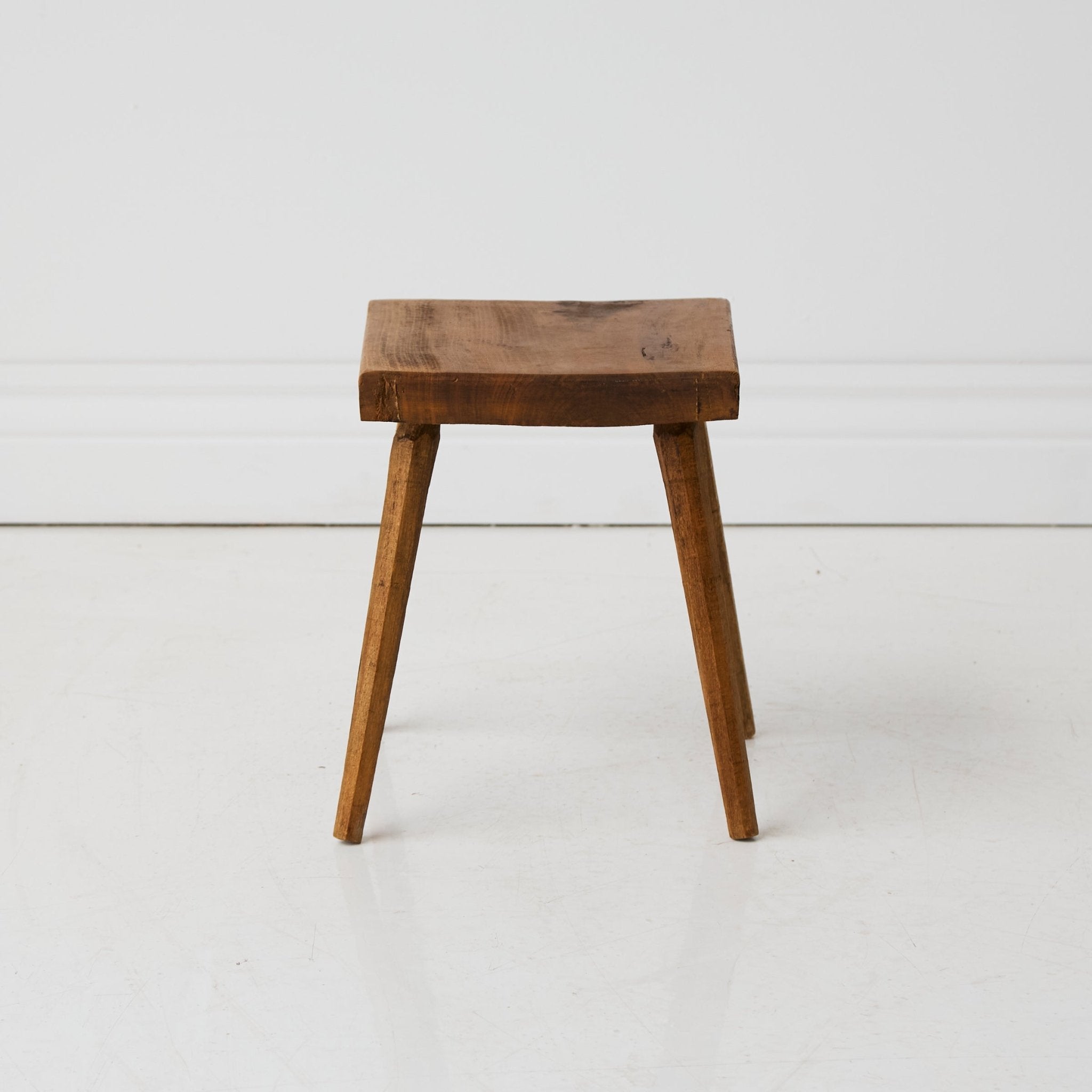 Vintage Walnut Stool - elsie green - furniture