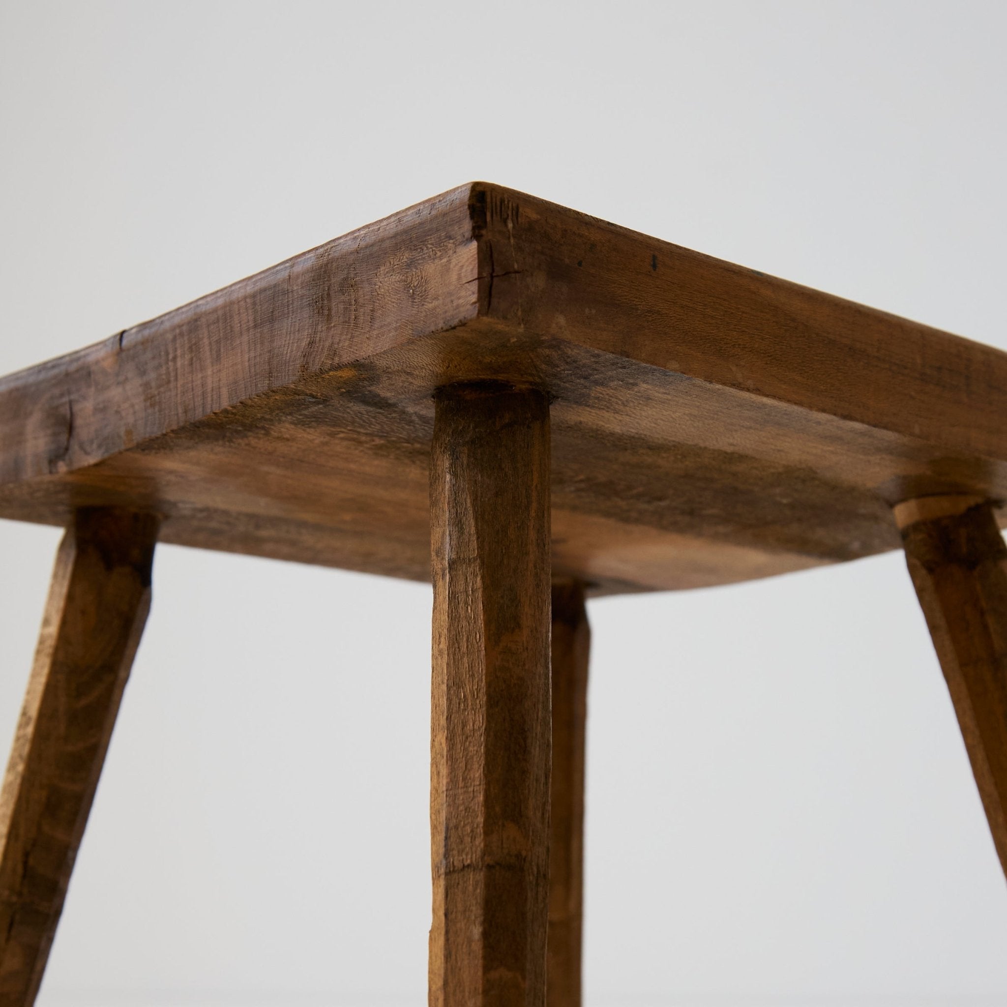 Vintage Walnut Stool - elsie green - furniture